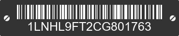 2012 LINCOLN MKS 1LNHL9FT2CG801763 VIN decoded