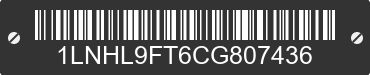 2012 LINCOLN MKS 1LNHL9FT6CG807436 VIN decoded
