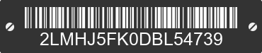 2013 LINCOLN MKT 2LMHJ5FK0DBL54739 VIN decoded