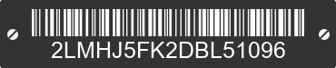 2013 LINCOLN MKT 2LMHJ5FK2DBL51096 VIN decoded
