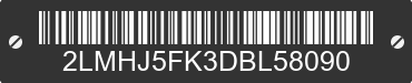 2013 LINCOLN MKT 2LMHJ5FK3DBL58090 VIN decoded