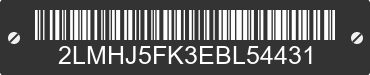 2014 LINCOLN MKT 2LMHJ5FK3EBL54431 VIN decoded