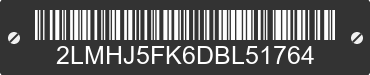 2013 LINCOLN MKT 2LMHJ5FK6DBL51764 VIN decoded
