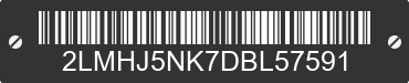 2013 LINCOLN MKT 2LMHJ5NK7DBL57591 VIN decoded