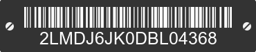 2013 LINCOLN MKX 2LMDJ6JK0DBL04368 VIN decoded