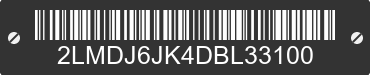 2013 LINCOLN MKX 2LMDJ6JK4DBL33100 VIN decoded
