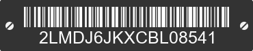 2012 LINCOLN MKX 2LMDJ6JKXCBL08541 VIN decoded