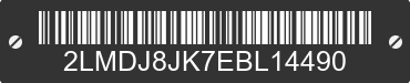 2014 LINCOLN MKX 2LMDJ8JK7EBL14490 VIN decoded
