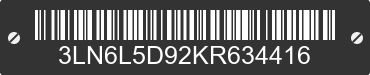 2019 LINCOLN MKZ 3LN6L5D92KR634416 VIN decoded