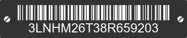 2008 LINCOLN MKZ 3LNHM26T38R659203 VIN decoded