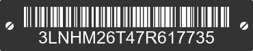 2007 LINCOLN MKZ 3LNHM26T47R617735 VIN decoded