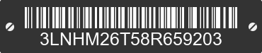 2008 LINCOLN MKZ 3LNHM26T58R659203 VIN decoded