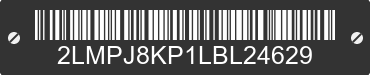 2020 LINCOLN Nautilus 2LMPJ8KP1LBL24629 VIN decoded