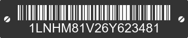 2006 LINCOLN Town Car 1LNHM81V26Y623481 VIN decoded