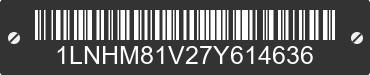 2007 LINCOLN Town Car 1LNHM81V27Y614636 VIN decoded