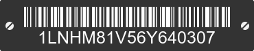 2006 LINCOLN Town Car 1LNHM81V56Y640307 VIN decoded
