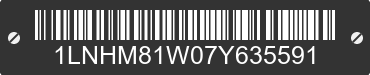 2007 LINCOLN Town Car 1LNHM81W07Y635591 VIN decoded