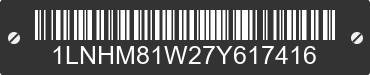 2007 LINCOLN Town Car 1LNHM81W27Y617416 VIN decoded