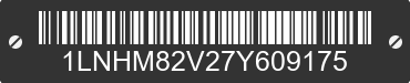 2007 LINCOLN Town Car 1LNHM82V27Y609175 VIN decoded