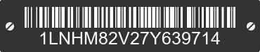 2007 LINCOLN Town Car 1LNHM82V27Y639714 VIN decoded