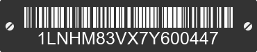2007 LINCOLN Town Car 1LNHM83VX7Y600447 VIN decoded