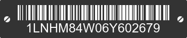 2006 LINCOLN Town Car 1LNHM84W06Y602679 VIN decoded