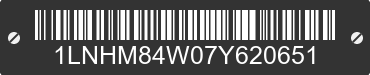2007 LINCOLN Town Car 1LNHM84W07Y620651 VIN decoded