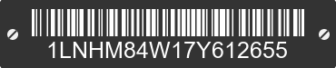 2007 LINCOLN Town Car 1LNHM84W17Y612655 VIN decoded