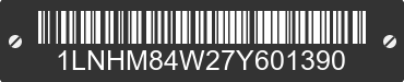 2007 LINCOLN Town Car 1LNHM84W27Y601390 VIN decoded
