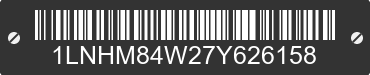 2007 LINCOLN Town Car 1LNHM84W27Y626158 VIN decoded