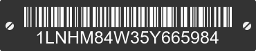 2005 LINCOLN Town Car 1LNHM84W35Y665984 VIN decoded