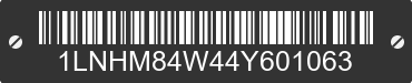 2004 LINCOLN Town Car 1LNHM84W44Y601063 VIN decoded