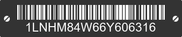 2006 LINCOLN Town Car 1LNHM84W66Y606316 VIN decoded