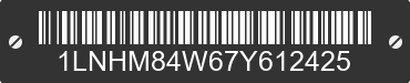 2007 LINCOLN Town Car 1LNHM84W67Y612425 VIN decoded