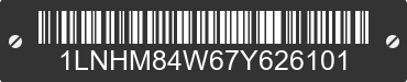 2007 LINCOLN Town Car 1LNHM84W67Y626101 VIN decoded