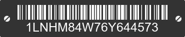 2006 LINCOLN Town Car 1LNHM84W76Y644573 VIN decoded