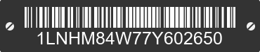 2007 LINCOLN Town Car 1LNHM84W77Y602650 VIN decoded