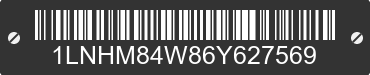 2006 LINCOLN Town Car 1LNHM84W86Y627569 VIN decoded