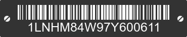 2007 LINCOLN Town Car 1LNHM84W97Y600611 VIN decoded