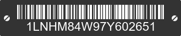 2007 LINCOLN Town Car 1LNHM84W97Y602651 VIN decoded
