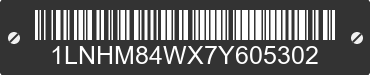 2007 LINCOLN Town Car 1LNHM84WX7Y605302 VIN decoded