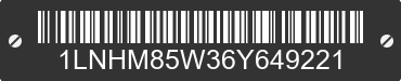 2006 LINCOLN Town Car 1LNHM85W36Y649221 VIN decoded