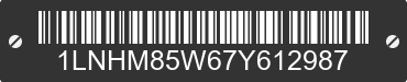 2007 LINCOLN Town Car 1LNHM85W67Y612987 VIN decoded