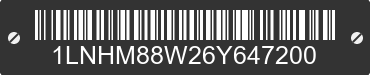 2006 LINCOLN Town Car 1LNHM88W26Y647200 VIN decoded