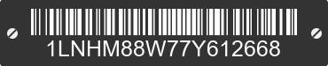 2007 LINCOLN Town Car 1LNHM88W77Y612668 VIN decoded
