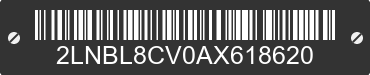 2010 LINCOLN Town Car 2LNBL8CV0AX618620 VIN decoded