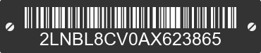 2010 LINCOLN Town Car 2LNBL8CV0AX623865 VIN decoded
