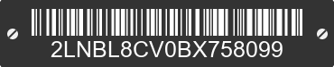 2011 LINCOLN Town Car 2LNBL8CV0BX758099 VIN decoded