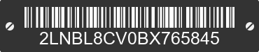 2011 LINCOLN Town Car 2LNBL8CV0BX765845 VIN decoded