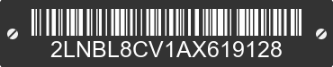 2010 LINCOLN Town Car 2LNBL8CV1AX619128 VIN decoded